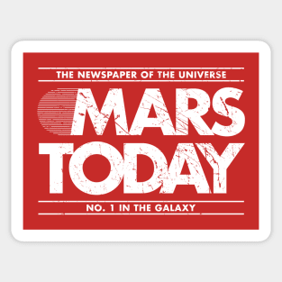 Mars Today Distressed Edition Sticker